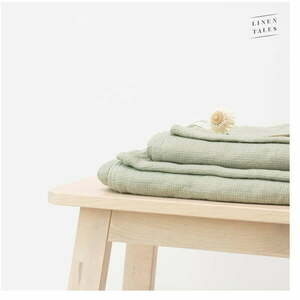 Zielony lniany ręcznik 125x75 cm – Linen Tales obraz