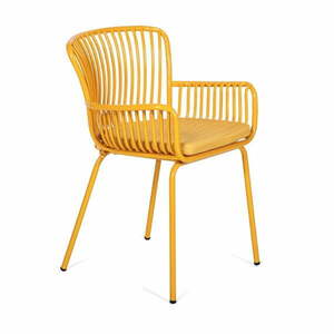 Zestaw 2 żółtych krzeseł ogrodowych Bonami Selection Elia obraz