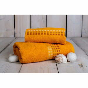 Pomarańczowy ręcznik bawełniany 100x50 cm Darwin – My House obraz