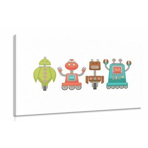 Obraz rodzinka robotów obraz