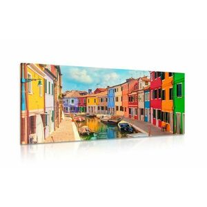 Obraz pastelowe domy w mieście obraz
