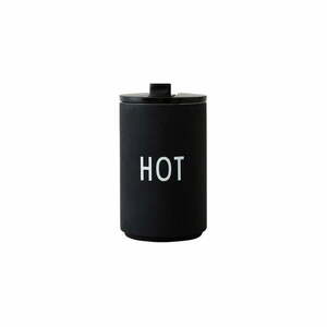 Czarny kubek termiczny 350 ml Hot – Design Letters obraz