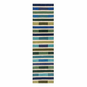 Zielony dywan wełniany 230x60 cm Piano – Flair Rugs obraz