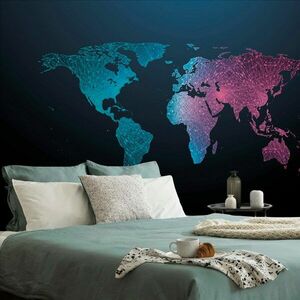 Tapeta nocna mapa świata obraz