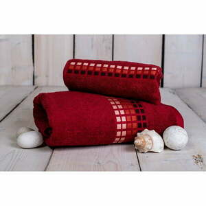 Czerwony bawełniany ręcznik kąpielowy 140x70 cm Darwin – My House obraz