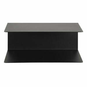 Czarna podwójna metalowa półka ścienna Actona Joliet, szer. 35 cm obraz