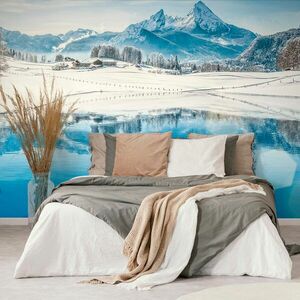 Fototapeta śnieżny krajobraz w Alpach obraz