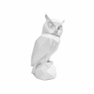 Biała figurka sowy z żywicy polimerowej Owl – PT LIVING obraz