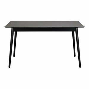 Czarny stół do jadalni Rowico Lotta, 140x90 cm obraz