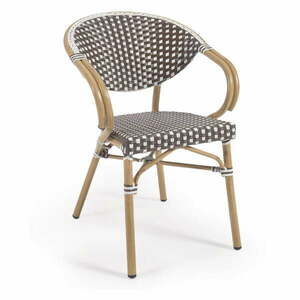Brązowe metalowe/plastikowe krzesło ogrodowe Marilyn – Kave Home obraz