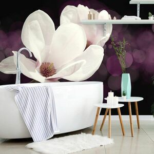 Tapeta kwiat magnolii na abstrakcyjnym tle obraz