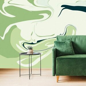 Tapeta abstrakcyjny zielony wzór obraz