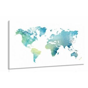 Obraz mapa świata w akwareli obraz