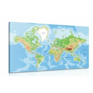 Obraz klasyczna mapa świata obraz