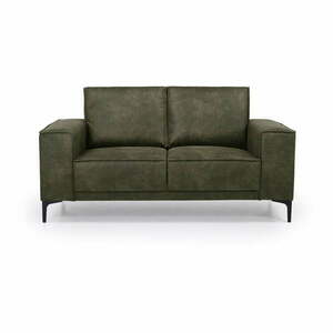 Zielona sofa z imitacji skóry 164 cm Copenhagen – Scandic obraz