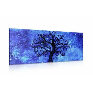 Obraz drzewo życia na niebieskim tle obraz