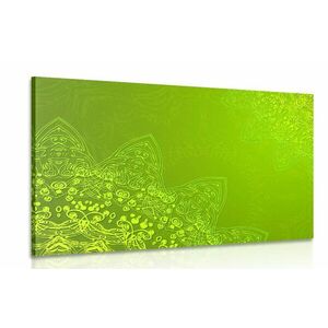 Obraz elementy nowoczesne Mandali w odcieniach zieleni obraz
