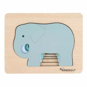 Dziecięce drewniane puzzle Kindsgut Elephant obraz