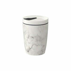 Szaro-biały porcelanowy kubek podróżny Villeroy & Boch Like To Go, 290 ml obraz