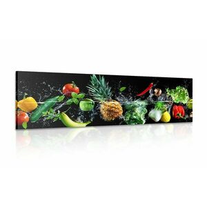 Obraz owoce i warzywa ekologiczne obraz