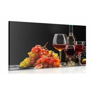 Obraz wino i winogrona obraz