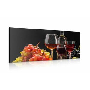 Obraz włoskie wino i winogrona obraz