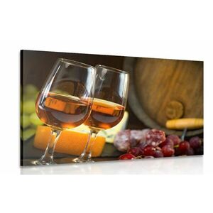 Obraz dwie szklanki różowego wina obraz