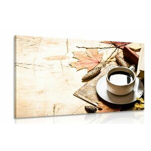 Obraz jesienna filiżanka kawy obraz
