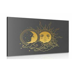 Obraz harmonia słońca i księżyca obraz