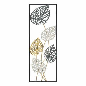 Metalowa dekoracja wisząca z wzorem liści Mauro Ferretti Ory -B-, 31x90 cm obraz