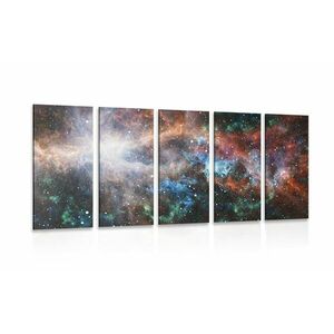 5-częściowy obraz nieskończona galaktyka obraz