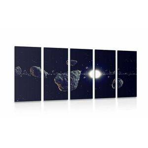 5-częściowy obraz meteoryty obraz