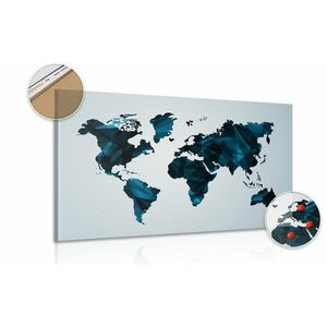 Obraz na korku mapa świata w wersji grafiki wektorowej obraz