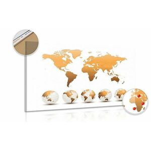 Obraz na korku globusy z mapą świata obraz