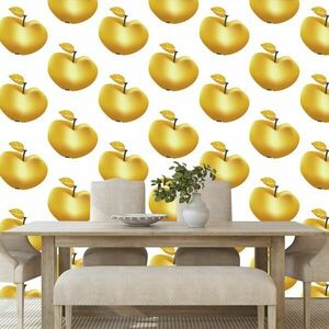 Tapeta złote jabłka obraz