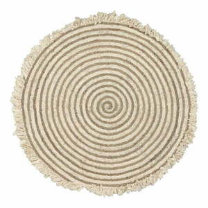 Naturalny dywan z juty Kave Home Gisel, ø 120 cm obraz