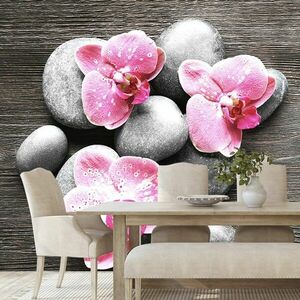 Samoprzylepna fototapeta Kompozycja Zen z orchideą obraz