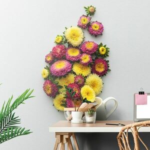 Samoprzylepna fototapeta kubek pełen kwiatów obraz