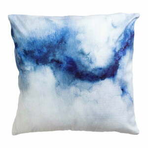 Niebiesko–biała poduszka dekoracyjna 45x45 cm Abstract – JAHU collections obraz