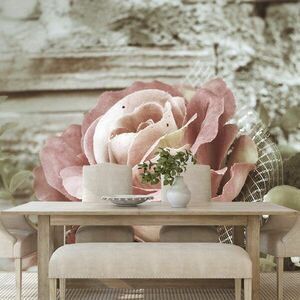 Samoprzylepna fototapeta elegancka róża w stylu vintage obraz