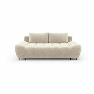 Beżowa 3-osobowa sofa rozkładana z aksamitnym obiciem Windsor & Co Sofas Cirrus obraz