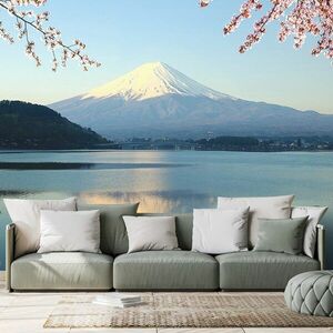 Samoprzylepna fototapeta widok z jeziora na Fuji obraz