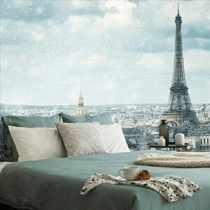 Samoprzylepna fototapeta zimowy Paryż obraz