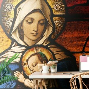 Samoprzylepna tapeta Maryja z Jezuskiem obraz