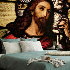 Samoprzylepna tapeta Jezus z barankiem obraz