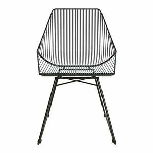 Czarne metalowe krzesło CosmoLiving by Cosmopolitan Ellis obraz