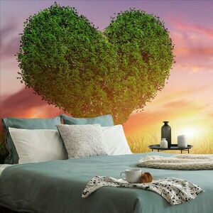 Samoprzylepna tapeta drzewo w kształcie serca obraz