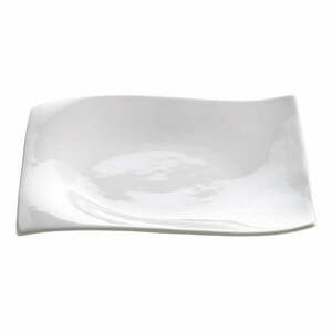 Biały porcelanowy talerz deserowy Maxwell & Williams Motion, 20x20 cm obraz