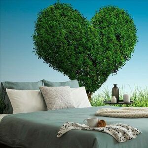Samoprzylepna tapeta drzewo w kształcie serca obraz