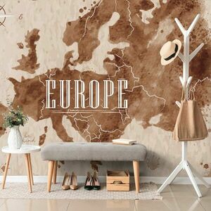 Samoprzylepna tapeta retro mapa Europy obraz
